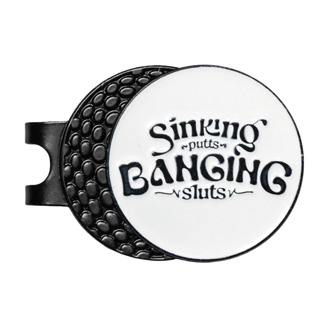 GOLF GODS - GOLF GODS Metal Hat Clip Golf Ball Marker - Sinking Putts & Banging Sluts - The Agora Bangkok